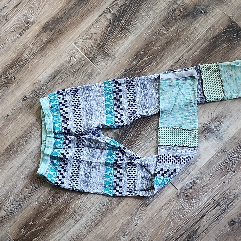 Aztec print warm leggings